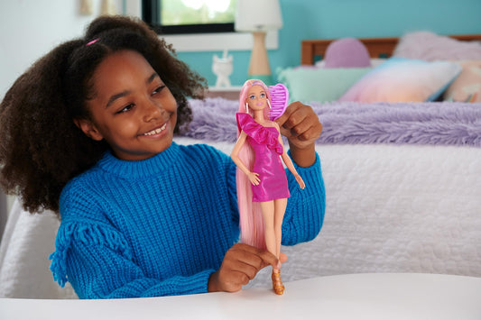 Barbie Fun & Fancy pink minidress with stylish accessories for versatile outfits.