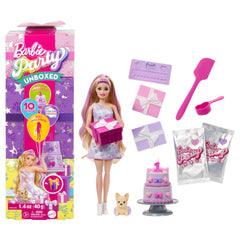 Barbie gift box packaging reveals a party-ready unboxing experience