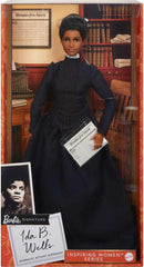 Barbie Ida B. Wells certificate of authenticity enhances collection value.