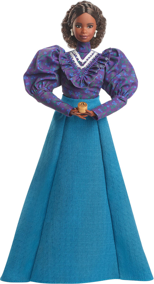 Barbie Inspiring Women Madam C.J. Walker doll in full-length skirt for display and gifting.