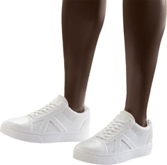 Barbie Ken Fashionistas white sneakers add a bright, classic touch.