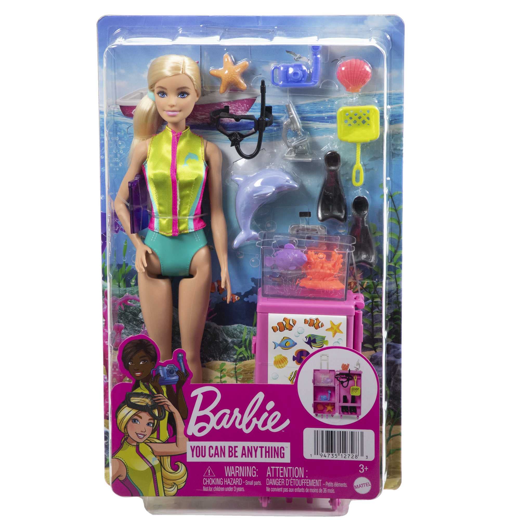 Barbie lab stickers let kids decorate the storage case