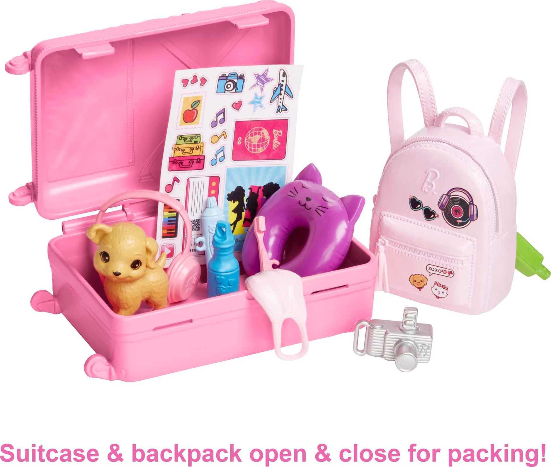 Barbie Malibu sticker sheet lets kids personalize luggage creatively