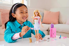 Barbie Malibu travel suitcase open and close for realistic packing play