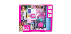 Barbie Medical Doctor Deluxe doll with cast and sticker activity for creativity.