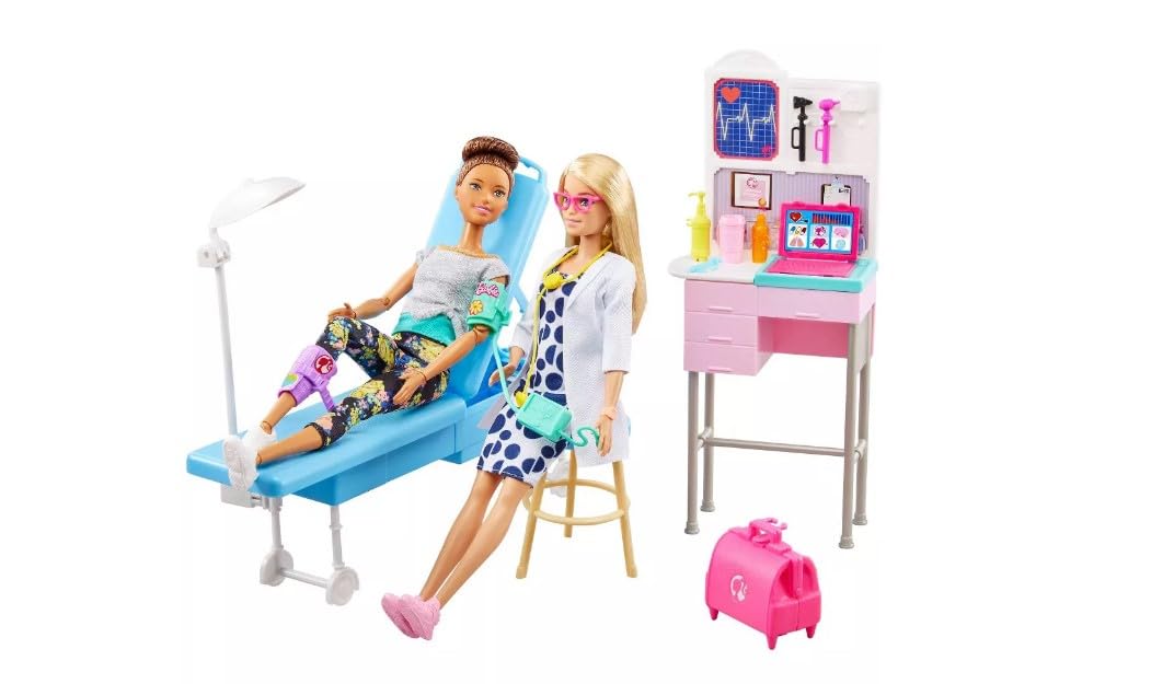 Barbie Medical Doctor Deluxe tools set for realistic care storytime.