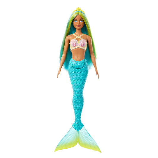 Barbie mermaid doll with shell bodice sparks imaginative undersea adventures.