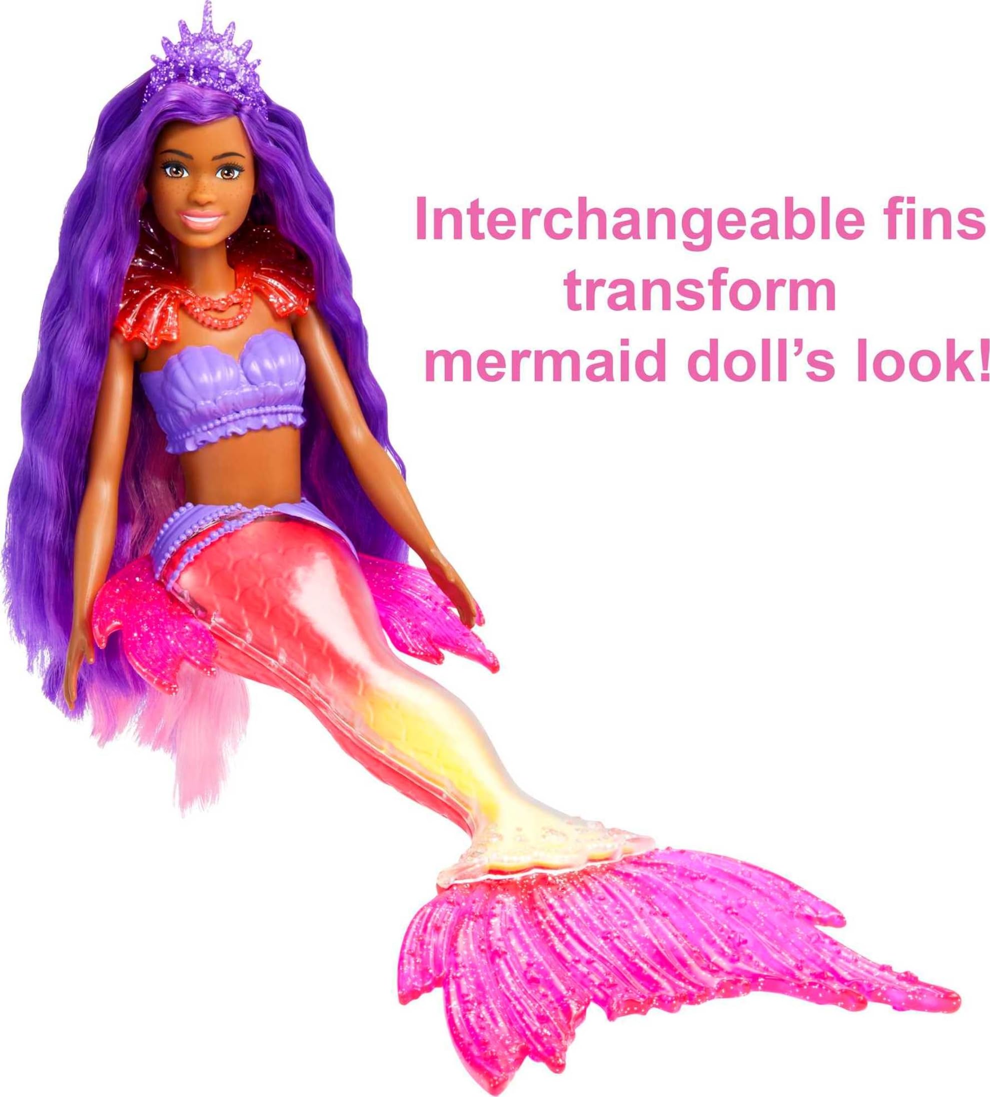 Barbie Mermaid Power necklaces complete shimmering mermaid ensembles.