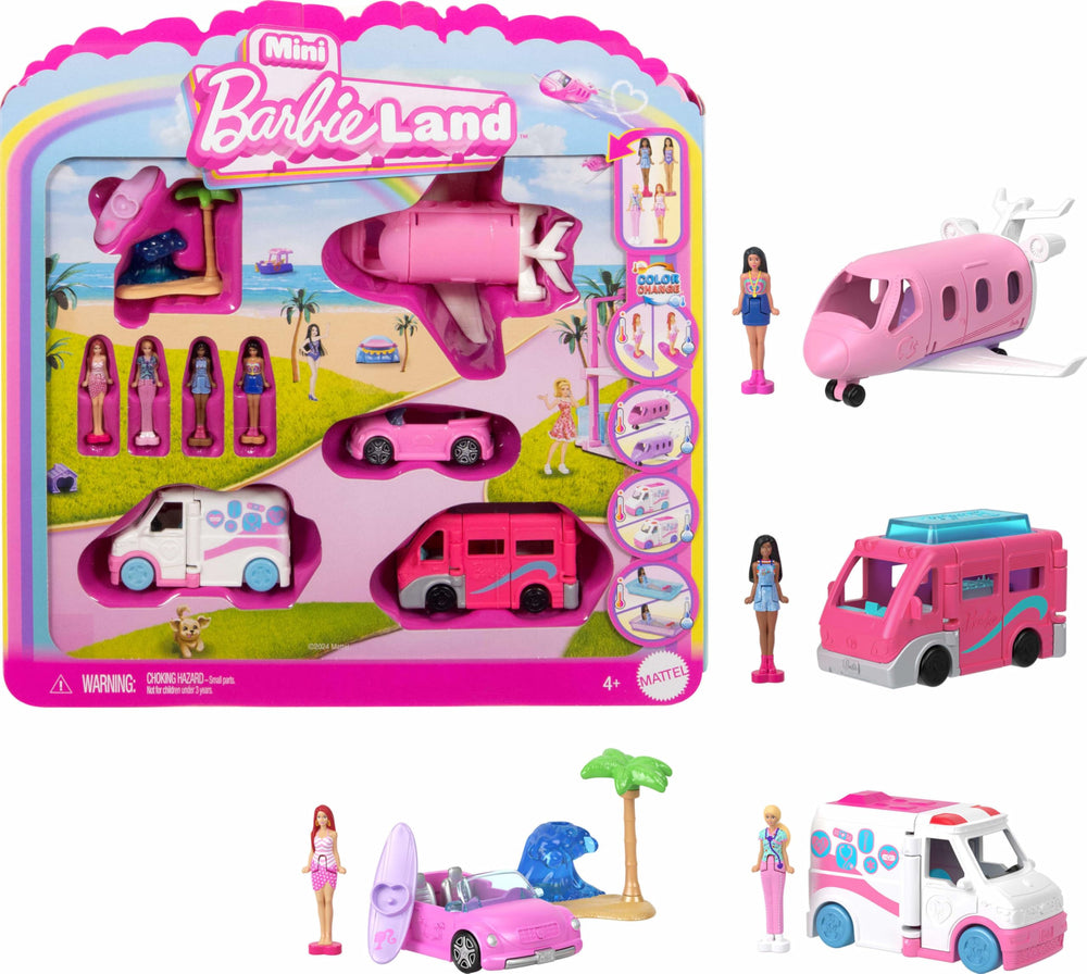 Barbie Mini Barbie Land DreamCamper with color-change detail for imaginative travel play