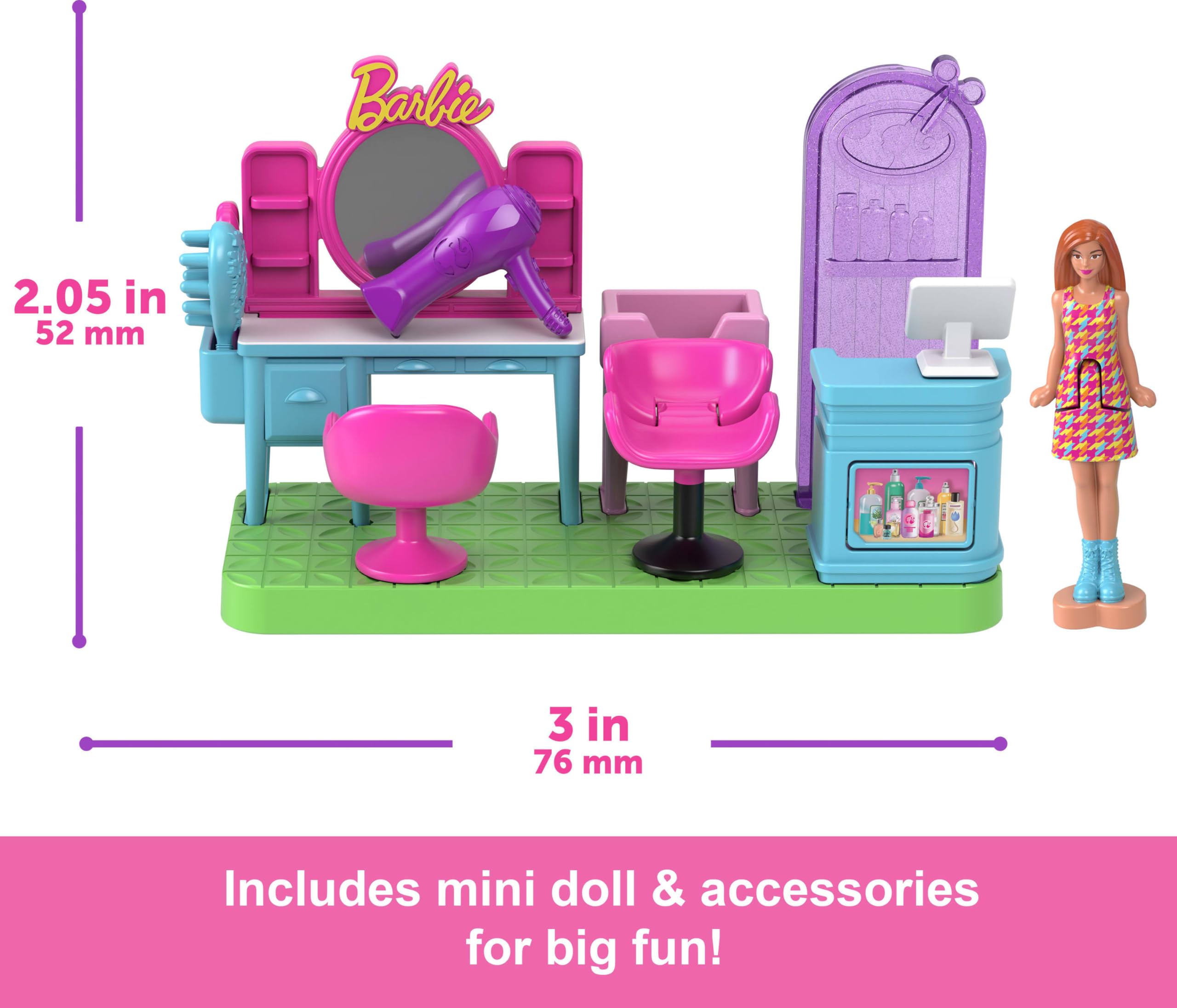 Barbie Mini BarbieLand reception desk for welcoming storytelling moments