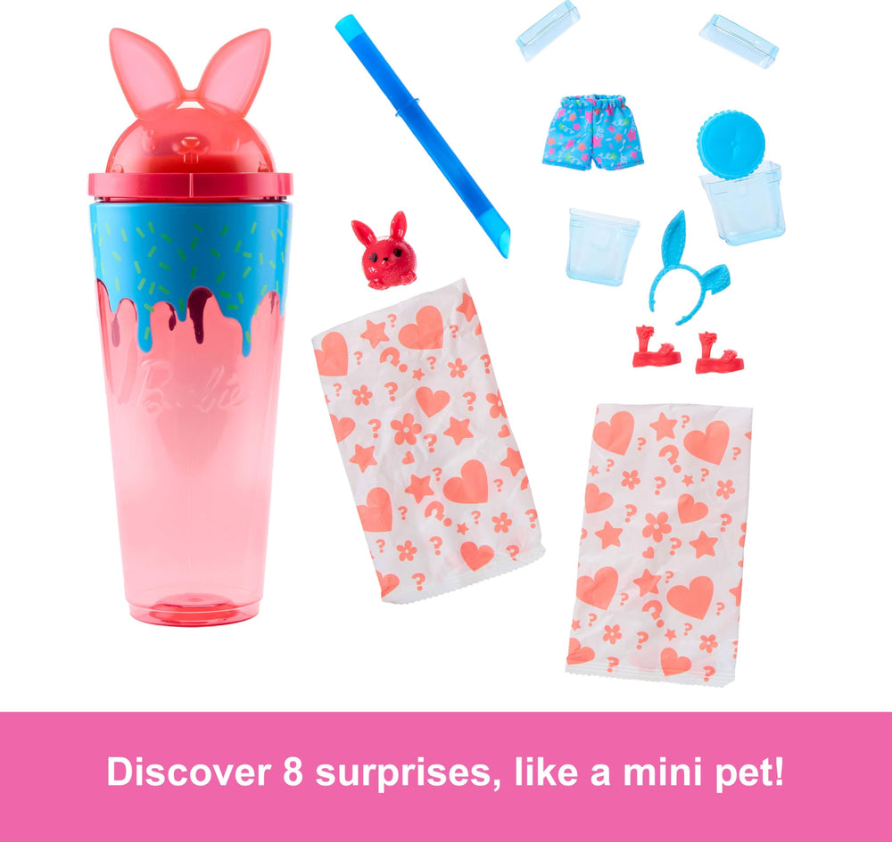 Barbie Pop Reveal ice cubes reveal shorts and shoes for a surprise fashion moment.