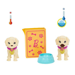 Barbie Pup Adoption adds mealtime, bed, and leash accessories.