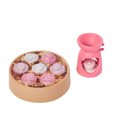 Barbie spa accessories with eye mask and rubber duck spark storytelling.