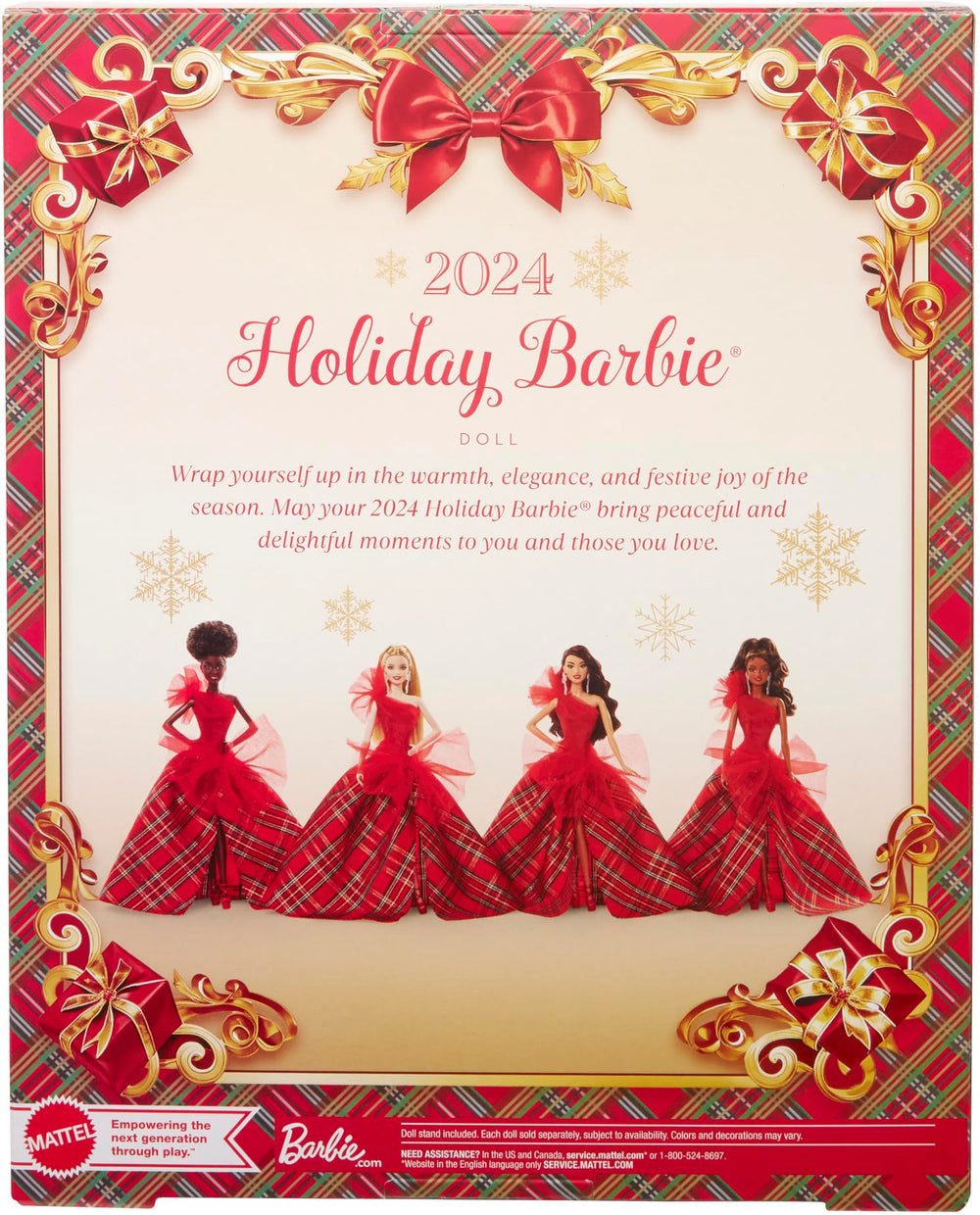Barbie Signature Doll in festive packaging, ready for gifting and display.