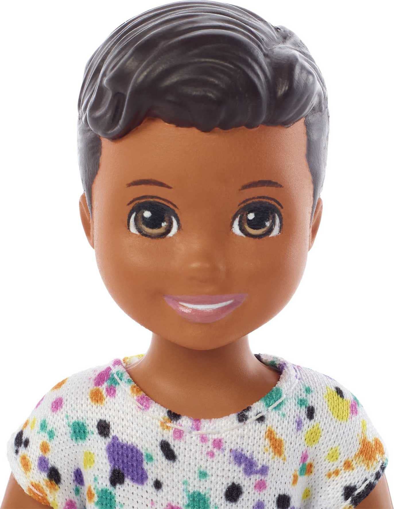 Barbie Skippers Babysitters Inc five accessories spark nurturing storytelling moments.
