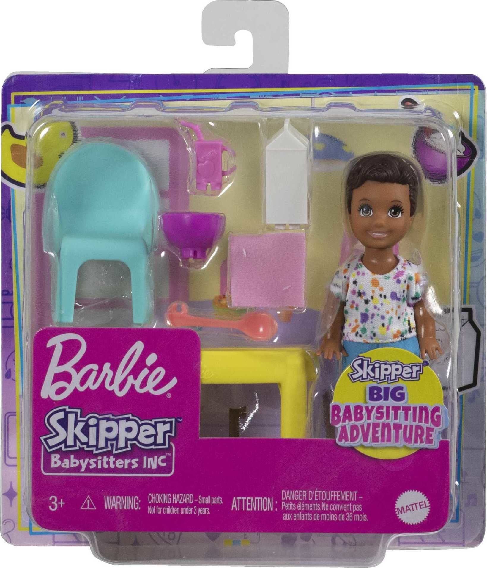 Barbie Skippers Babysitters Inc complete playset fuels caregiving adventures.