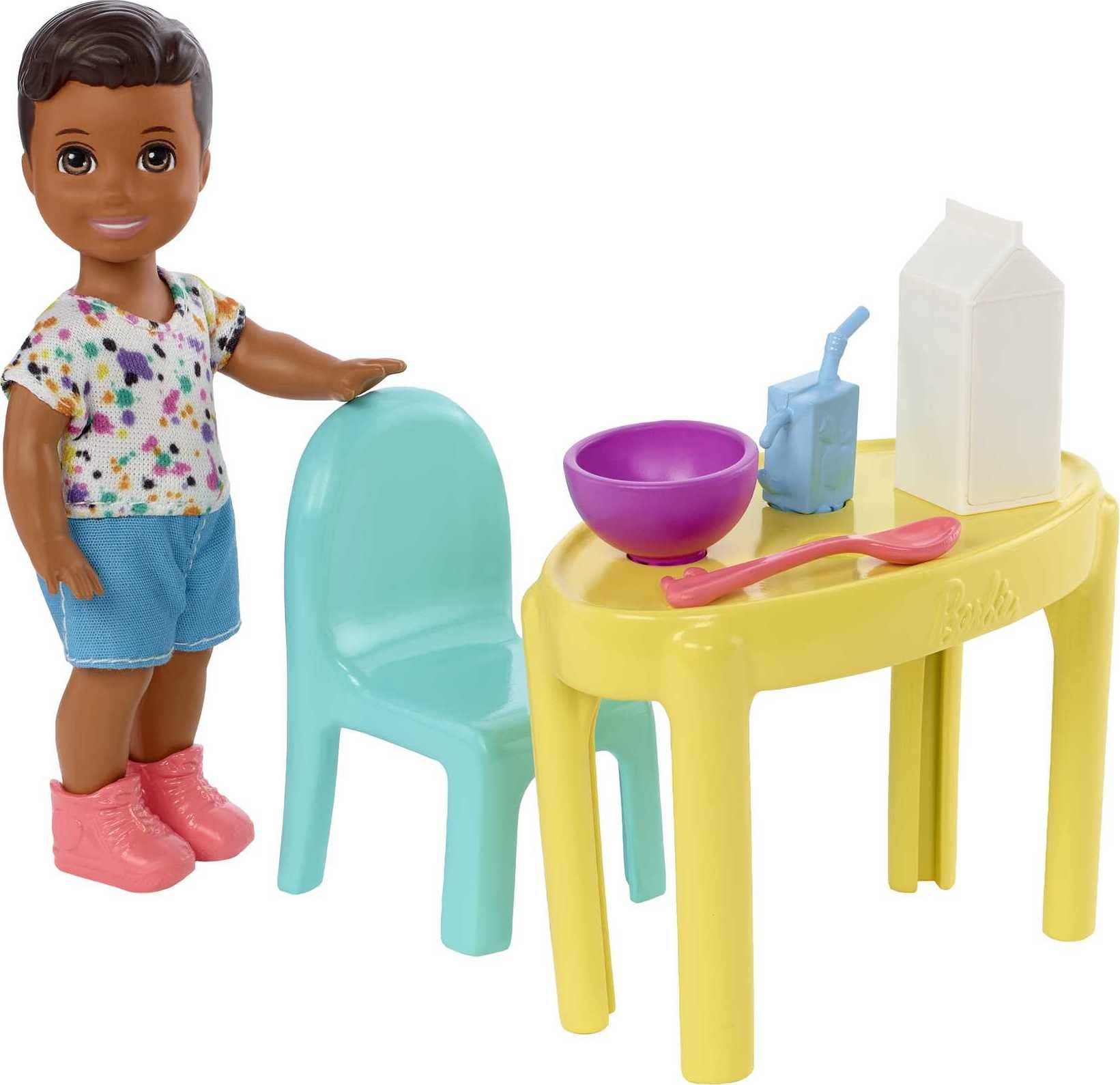 Barbie Skippers Babysitters Inc small doll for imaginative babysitting playtime.