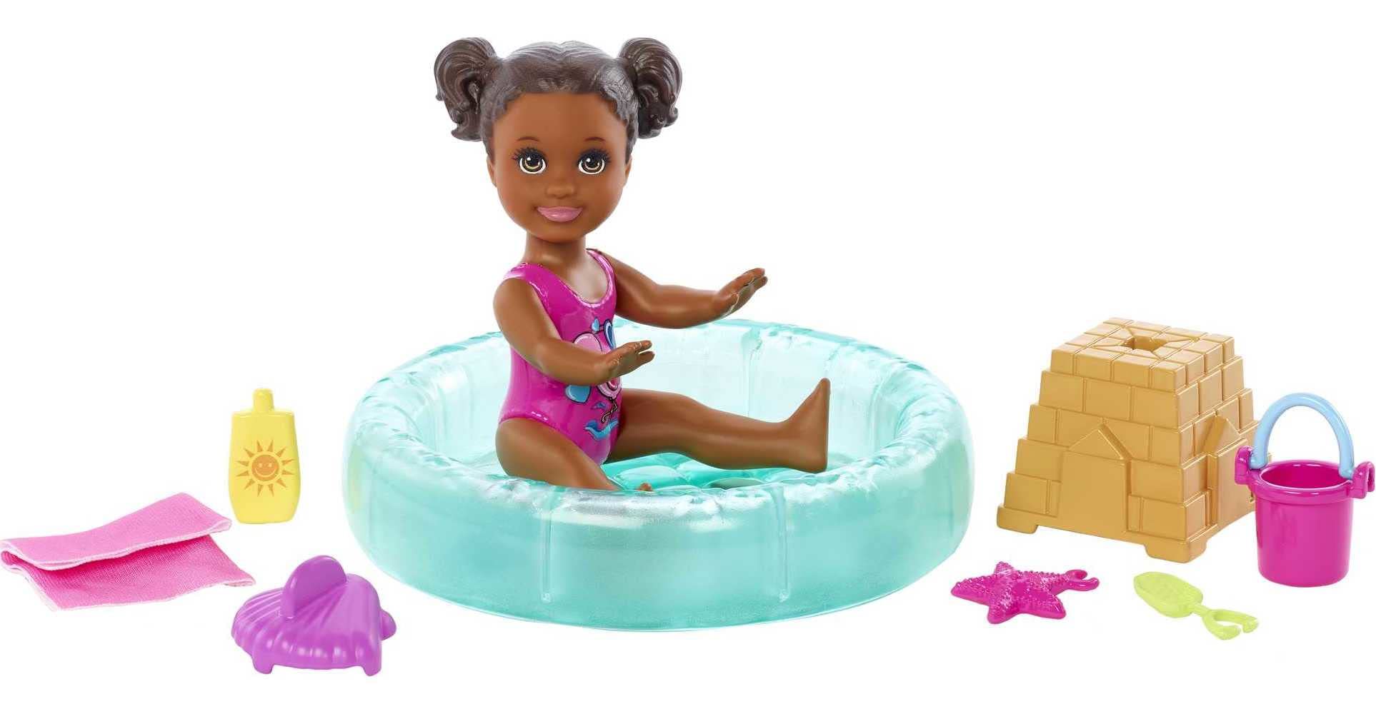 Barbie Skippers pool-side furniture piece for babysitting scenes.