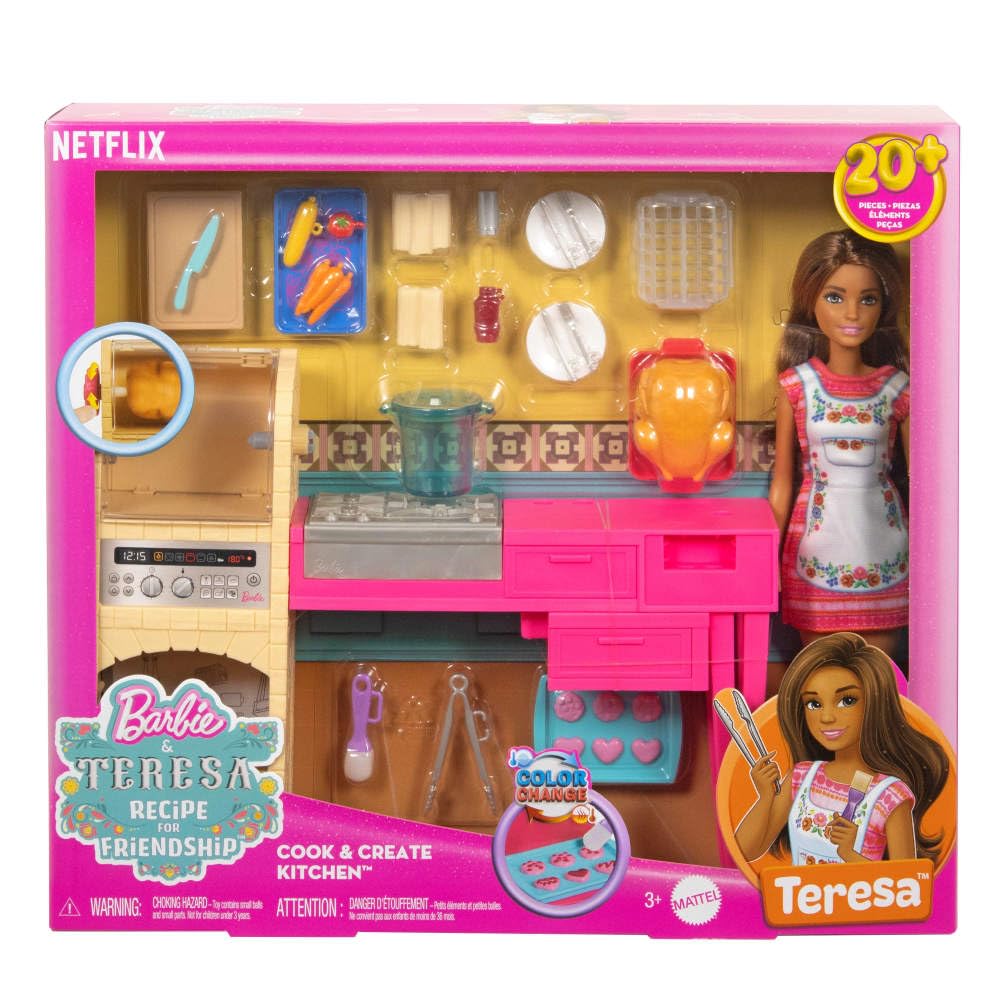 Barbie Teresa serving-dishes and cookies expand mealtime serving options