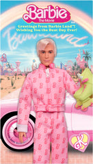 Barbie The Movie Ken doll stand included for secure, stable presentation.
