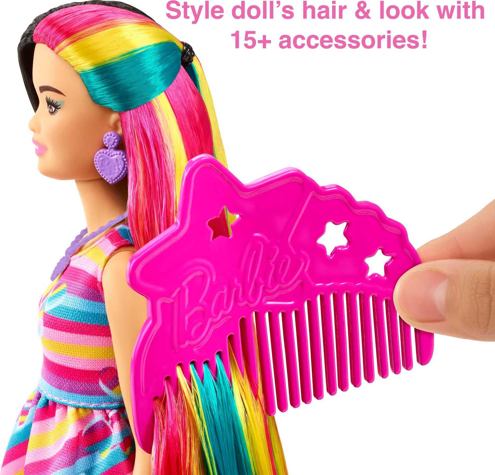 Barbie color-change clips kit with four colors for dynamic heat-triggered styles.