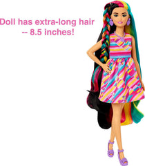 Barbie heart-print sleeveless dress adds bright playful style to imagination.