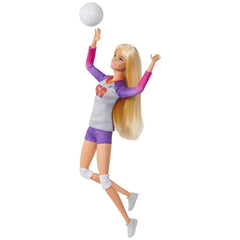 Barbie volleyball uniform top worn by a fearless athlete ready for play.