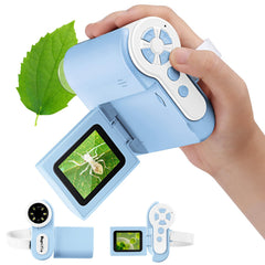 Barchrons 1000X handheld microscope with 4K screen for crisp on-the-go learning.