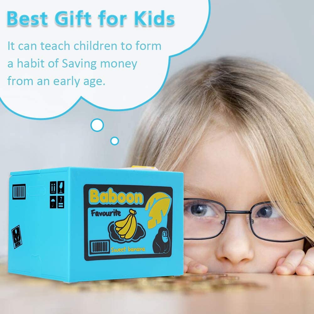 Barelove Monkey Piggy Bank paw-steal action highlights the playful coin transfer