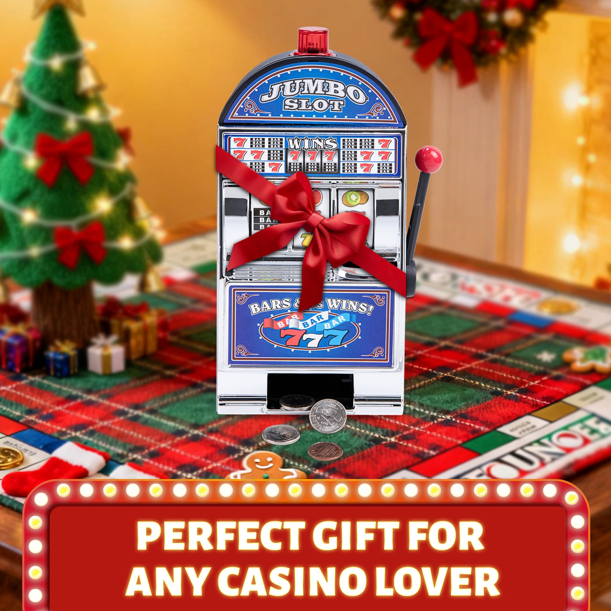 BARGIFTS blue coin slot piggy bank gift-ready box for gifting