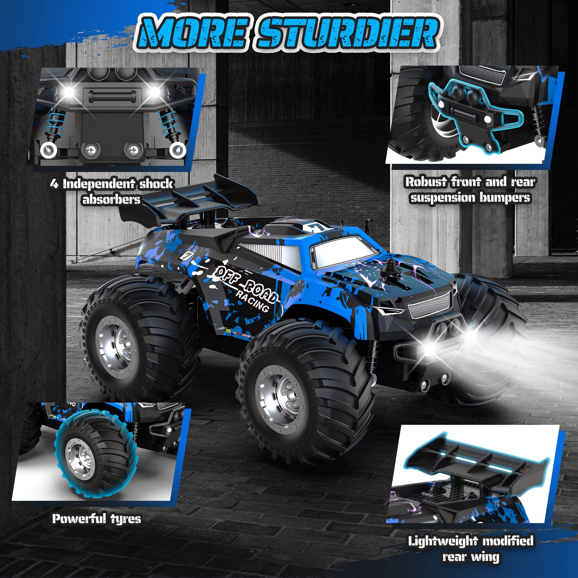 Barlisam remote-control car suspension system delivers a durable, smooth ride.