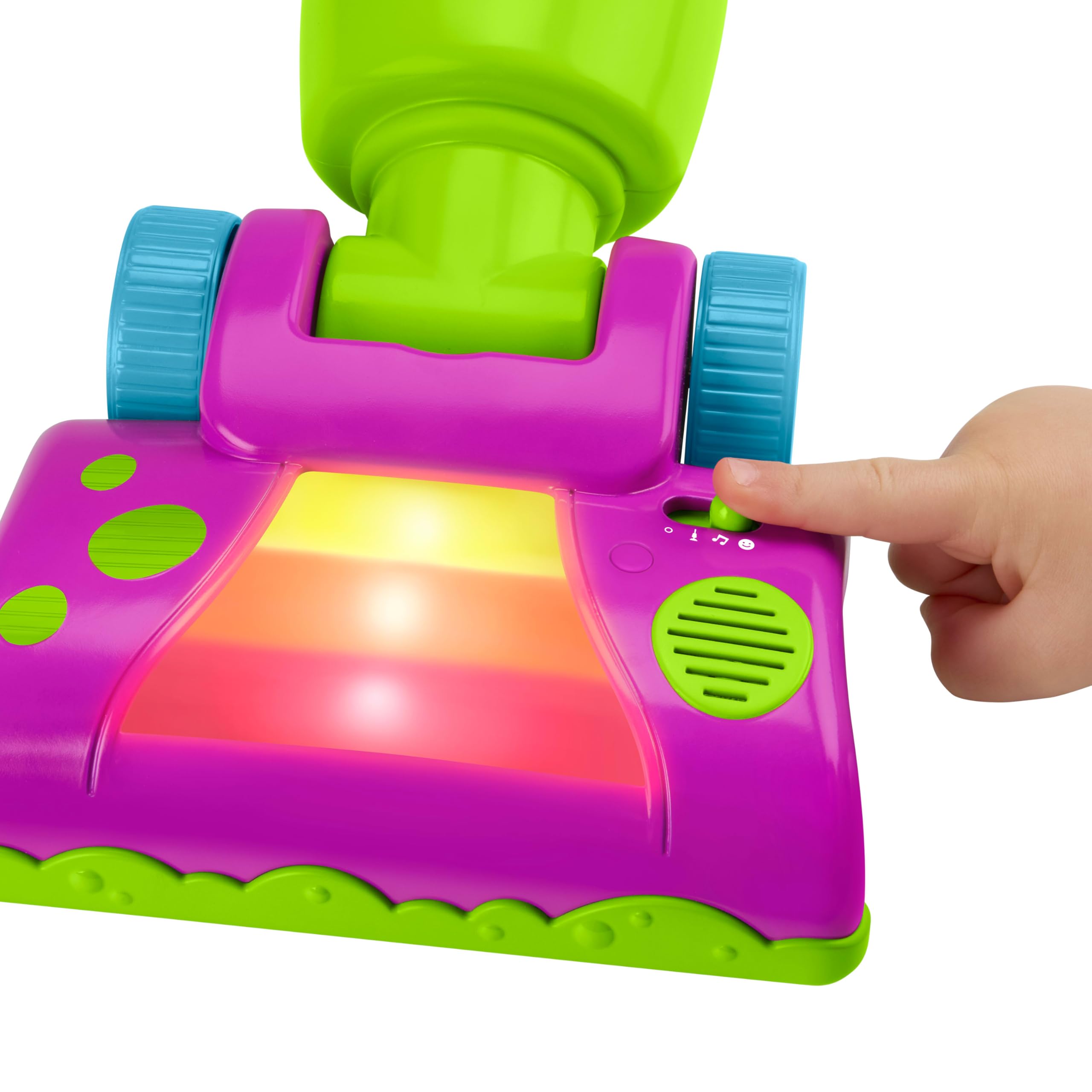 Barney’s World Play Time mode activates interactive color games during push-along play.