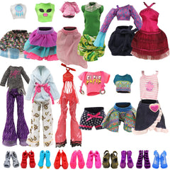 BARWA 11-inch Monster Girl doll clothes set with six outfits for versatile play