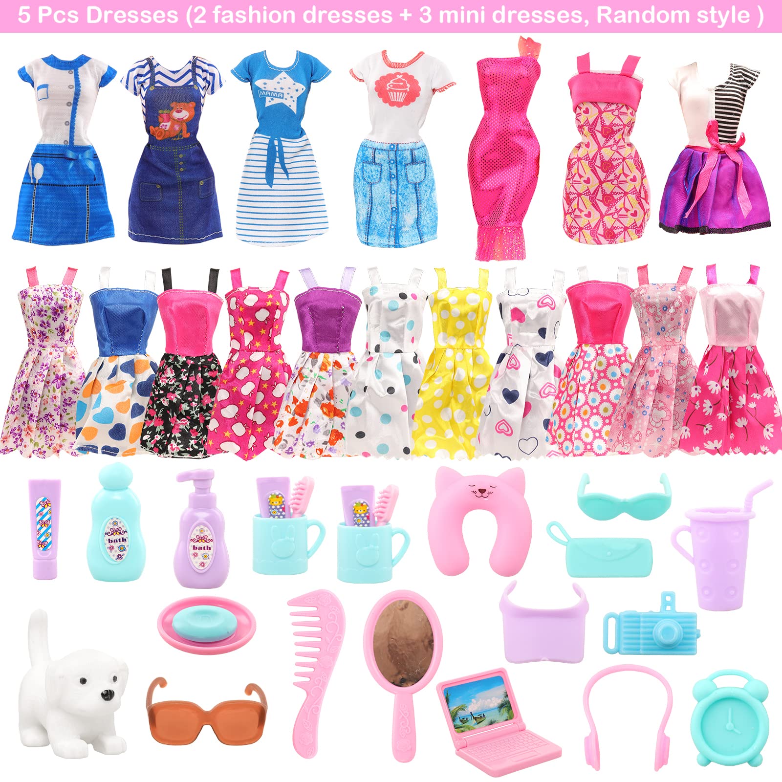 BARWA crowns and accessories to add sparkle to doll looks.