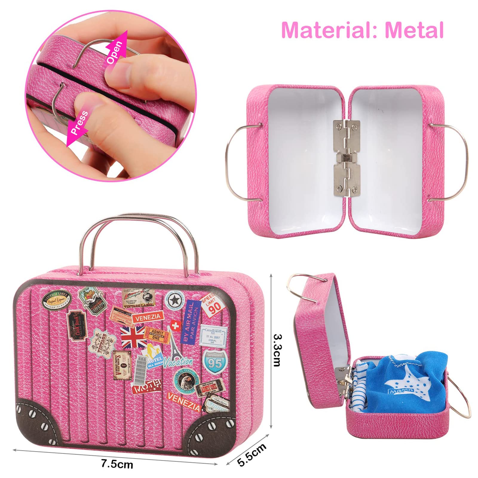 BARWA travel toiletries kit for dolls, compact and tidy.