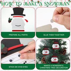 Barydat kid-friendly snowman craft assembly for creative holiday activity