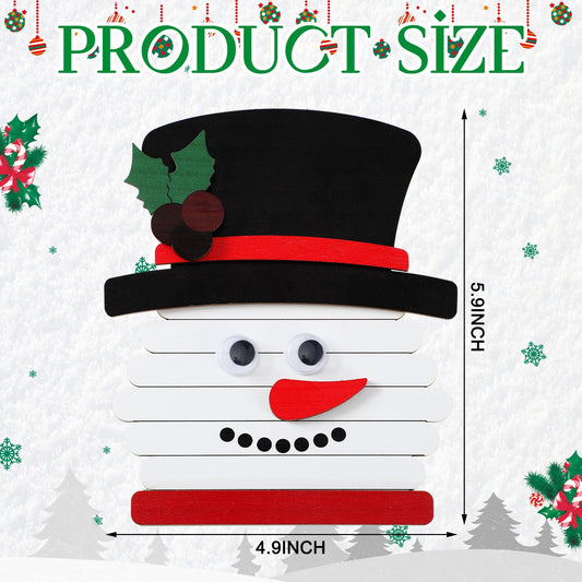Barydat wooden snowman ornament close-up highlighting durable wood and decorating surface