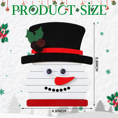 Barydat wooden snowman ornament materials, durable kit essentials for crafting