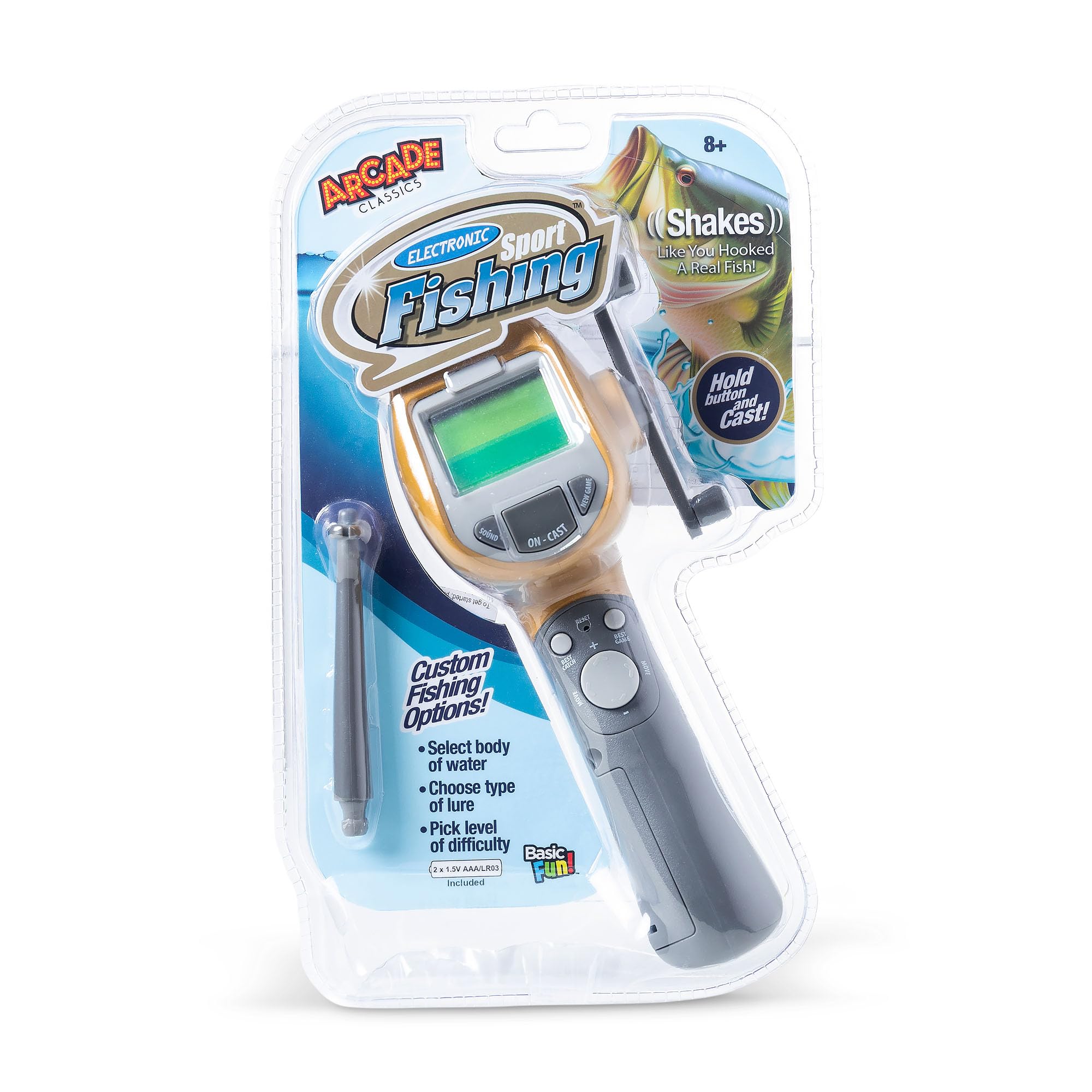 Basic Fun Bridge Direct Electronic Sport Fishing Game lively sound effects heighten immersion.