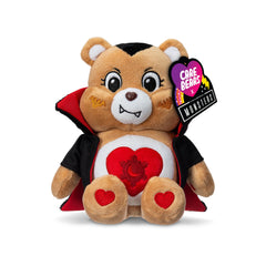 Basic Fun Care Bears Tenderheart Dracula plush, front view, soft and cuddly for cozy playtime