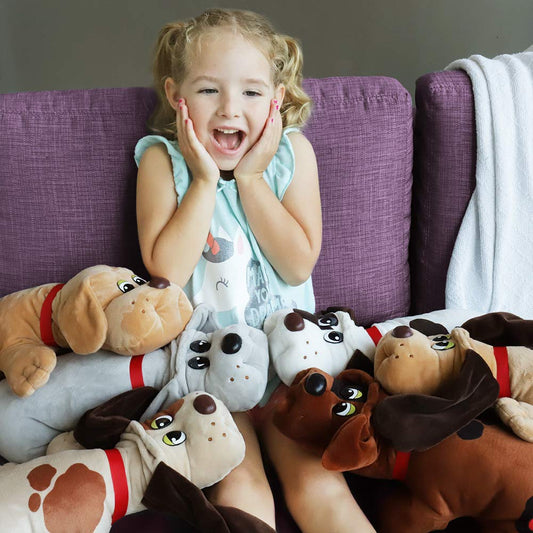Basic Fun Pound Puppies sticker sheet, name tag, and adoption certificate included for personalized play.