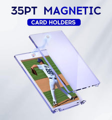 Basthalan 50ct magnetic card holder closed, demonstrating dust and moisture seal