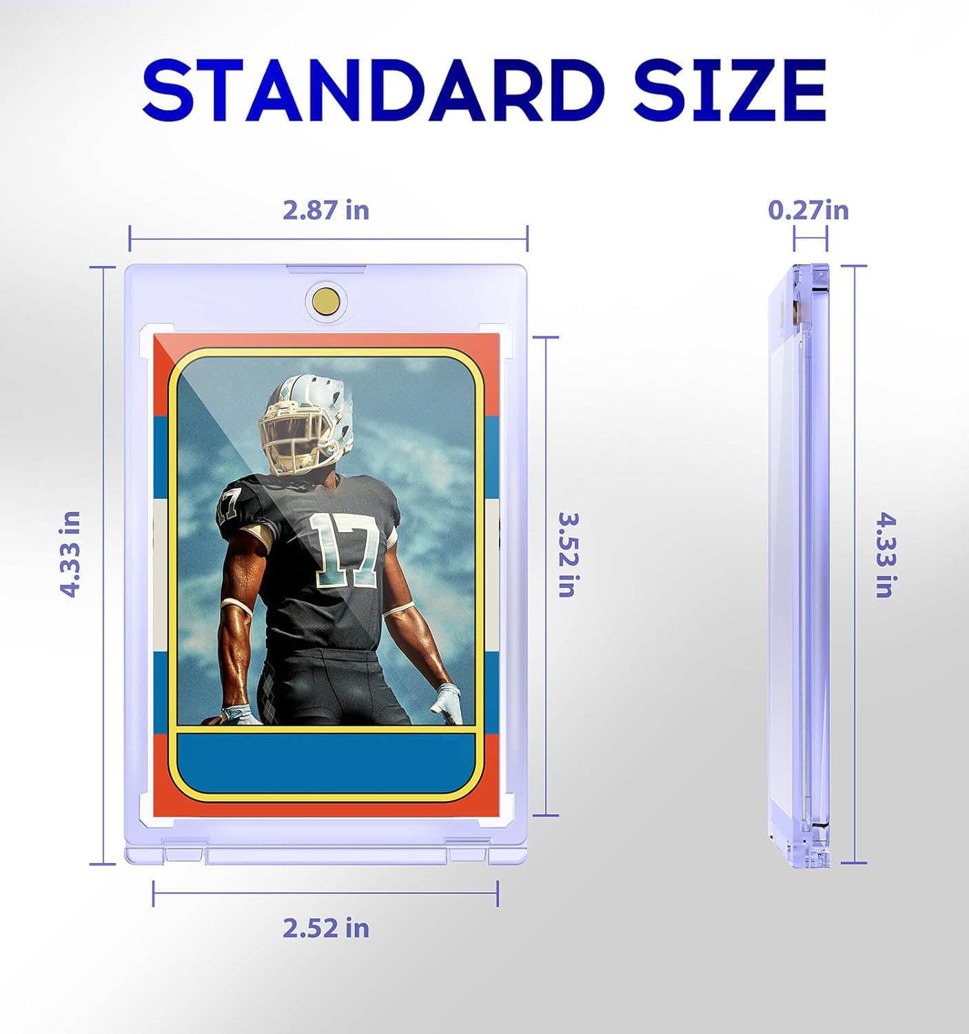 Basthalan magnetic card holder ideal for sports and trading card collections