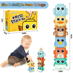 BASUN animal-stack penguin push supports concentration through expressive play