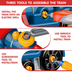 BASUN Electric Drill Included enables real life assembly play and hands on engineering