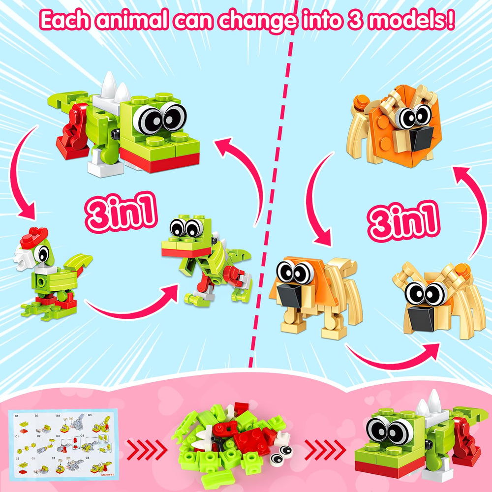 Basytodio animal mini building blocks—bright colors spark imaginative play and storytelling.