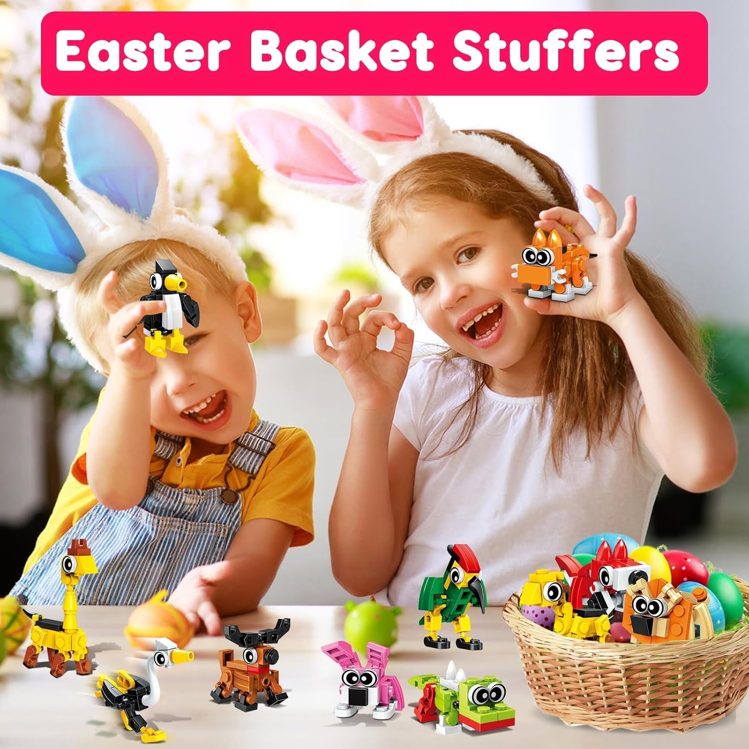 Basytodio animal mini building blocks—clear instructions support quick starts.