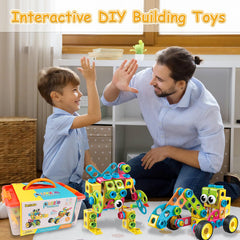 Basytodio assembly booklet guides kids through 28 models with clear, kid-friendly steps