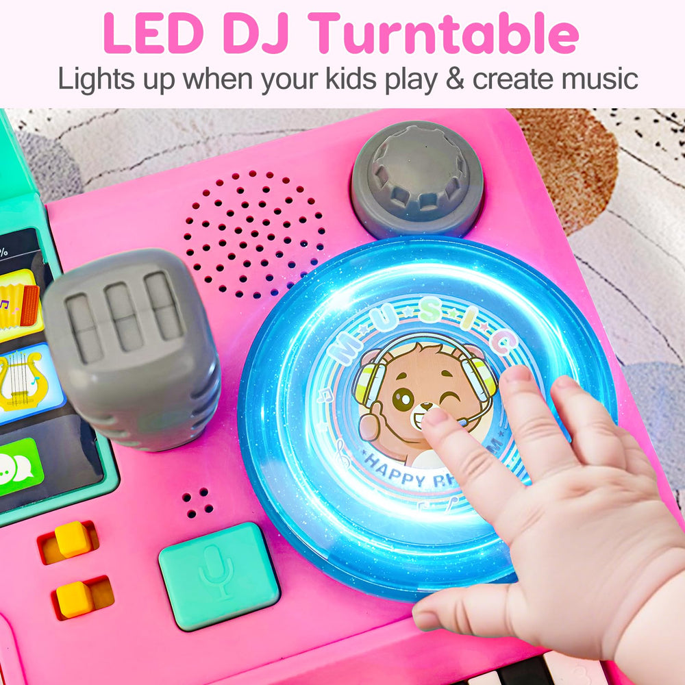 Basytodio Baby DJ Table recording feature captures playful musical moments.
