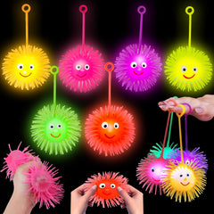 Basytodio light up ball pink hedgehog design glows for party fun and kid-friendly play